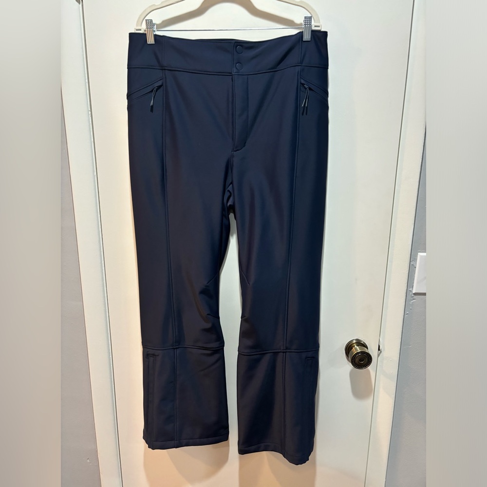 Halfdays Women's Emma Soft-shell Navy Pants in short length